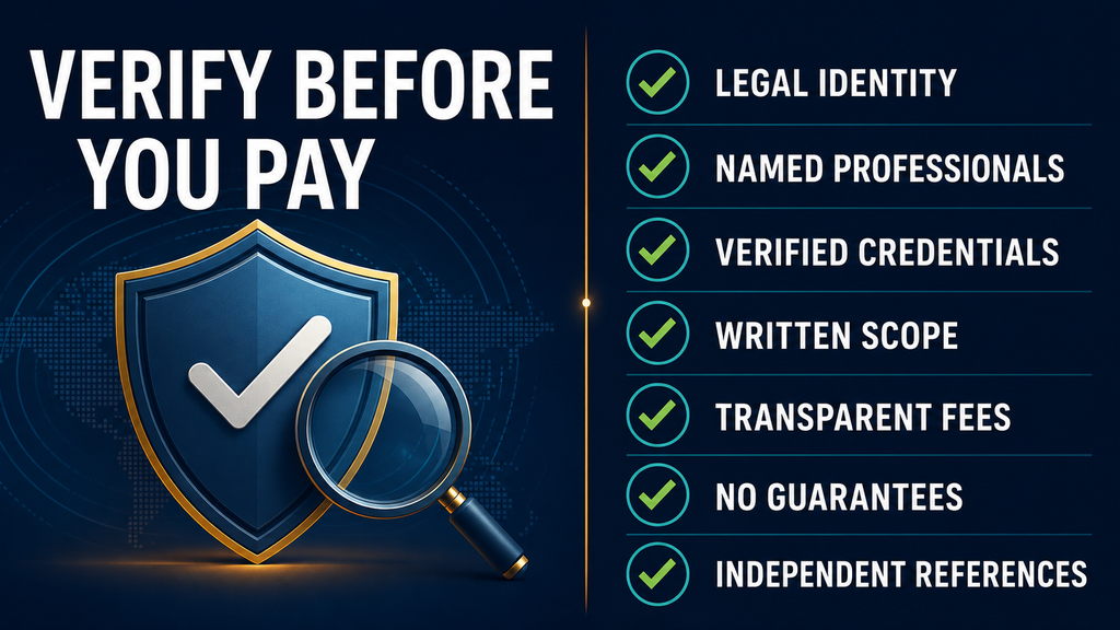 Checklist for finding and verifying a legitimate crypto recovery provider