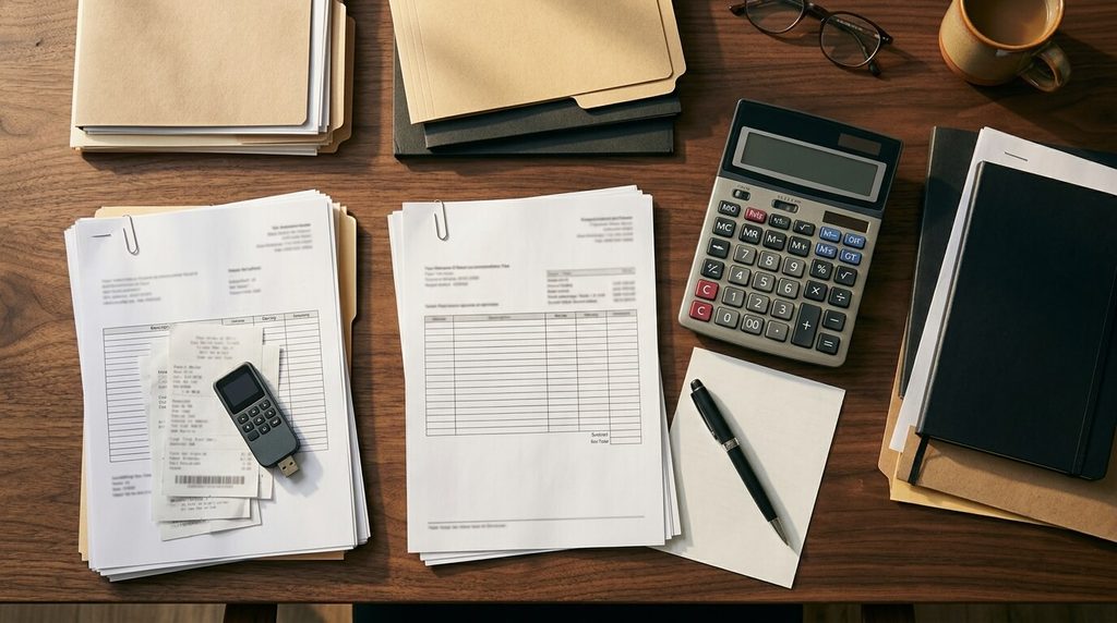 Organized cryptocurrency records prepared for transaction reconciliation.